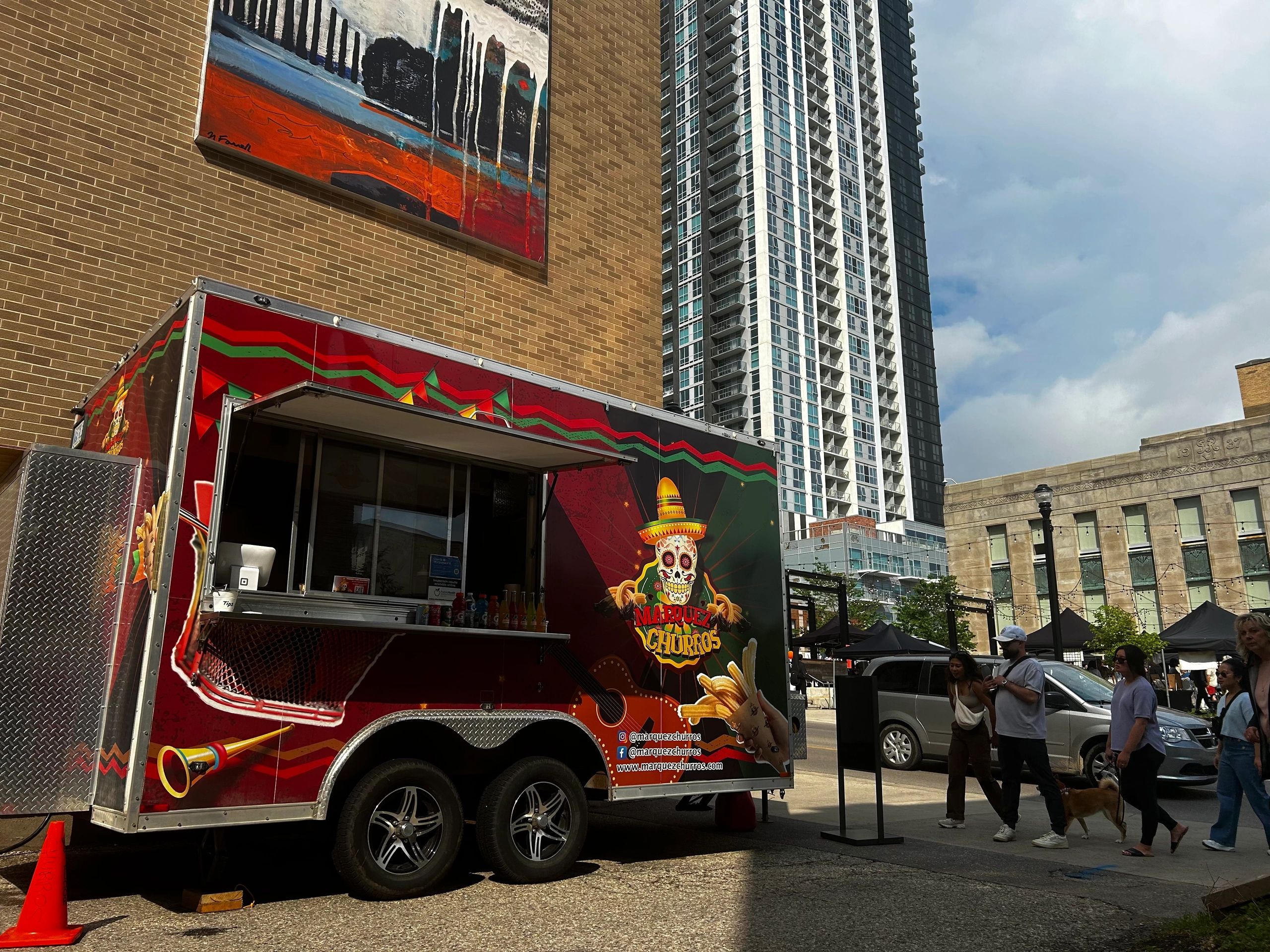Marquez Churros food truck at an event